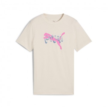 Puma Tweenerverse Graphic Tee Junior Girl Alpine Snow