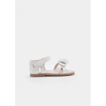 Mayoral Σανδάλια Λουστρίνι Λουλούδι Baby Κορίτσι Λευκό