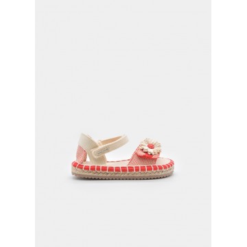 Mayoral Σανδάλια Γιούτα Λουλούδι Baby Κορίτσι Κόκκινο