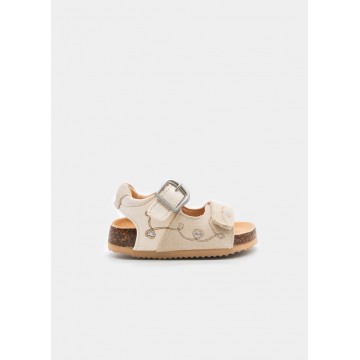 Mayoral Σανδάλια Bio Κεντήματα Baby Κορίτσι Εκρού