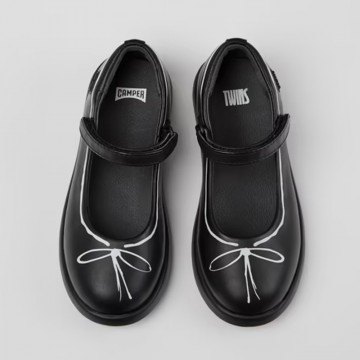 Camper "Twins Mary Jane Kids" Μπαρέτες Κορίτσι Μαύρο